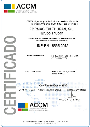¡NOVEDAD! Grupo Thuban consigue la certificación de la Norma Europea UNE-EN 16686:2015